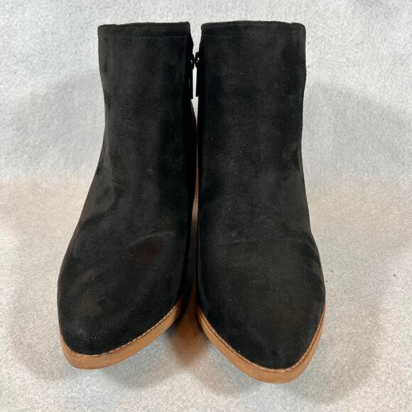 Cloudwalkers Womens Wide Fit Black Heel Ankle Boots Size 9.5W - Picture 3 of 11